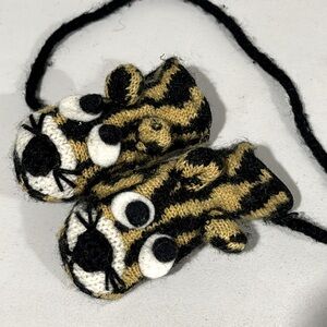 San Diego Hat Company Baby Fleece Lined Wool Tiger Mittens